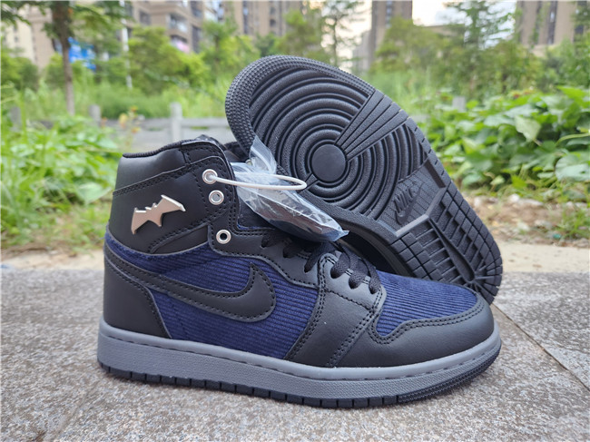 Women's Running Weapon Air Jordan 1 High Top Blue/Black Shoes 0335 Women's Running Weapon Air Jordan 1 High Top Blue/Black Shoes 0335
